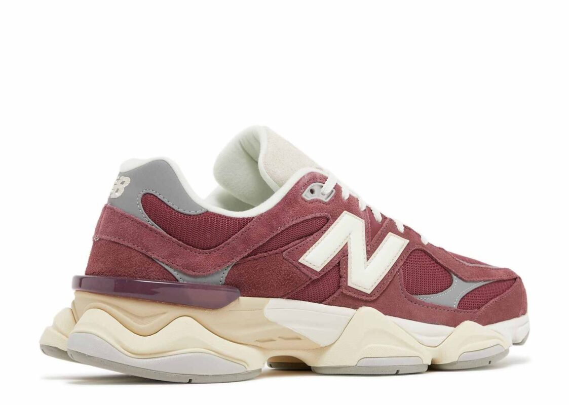 New Balance 9060 para mujer Washed Burgundy - Imagen 3